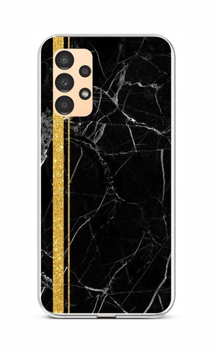 TopQ Kryt STYLE Samsung A13 Mramor černo-zlatý 85319 - Phone Cover - Main image