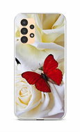 TopQ Kryt Samsung A13 Červený motýl 85282 - Phone Cover