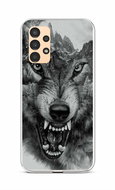 TopQ Kryt Samsung A13 Černobílý vlk 85278 - Phone Cover