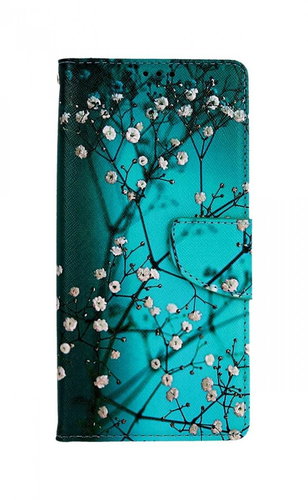 TopQ Pouzdro Honor X7 knížkové Modré s květy 85116 - Phone Cover - Main image
