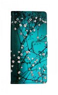 TopQ Puzdro Honor X7 knižkové Modré s kvetmi 85116 - Kryt na mobil