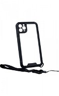 TopQ Kryt Carbon iPhone 11 Pro Max odolný průhledný se šňůrkou 84797 - Phone Cover