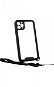 TopQ Kryt Carbon iPhone 11 Pro Max odolný priehľadný so šnúrkou 84797 - Kryt na mobil