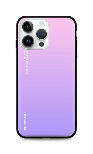 TopQ Kryt LUXURY iPhone 14 Pro Max pevný duhový růžový 84775 - Phone Cover - Main image