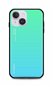 TopQ Kryt LUXURY iPhone 14 pevný dúhový zelený 82496 - Kryt na mobil