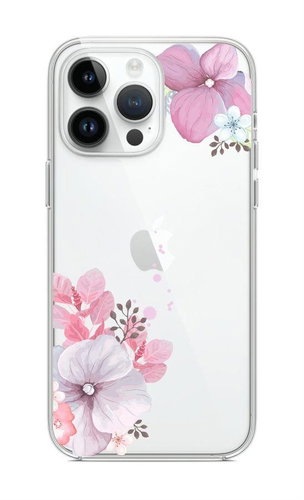 TopQ Kryt iPhone 14 Pro Violet Blossom 82470 - Phone Cover - Main image