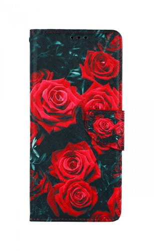 TopQ Pouzdro Xiaomi Redmi 10C knížkové Červené růžičky 76807 - Phone Cover - Main image