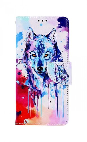 TopQ Pouzdro Xiaomi Redmi 10 5G knížkové Kresba vlka 89385 - Phone Cover - Main image