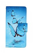 TopQ Puzdro Xiaomi Redmi 10 5G knižkové Modré motýliky 89384 - Kryt na mobil