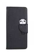 TopQ Pouzdro Xiaomi Redmi 9A knížkové černé s pandou 84196 - Phone Case