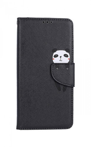 TopQ Pouzdro Xiaomi Redmi 9A knížkové černé s pandou 84196 - Phone Case - Main image