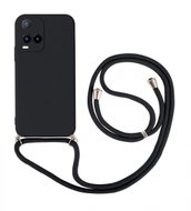 TopQ Kryt Vivo Y21s černý se šňůrkou 91462 - Phone Case
