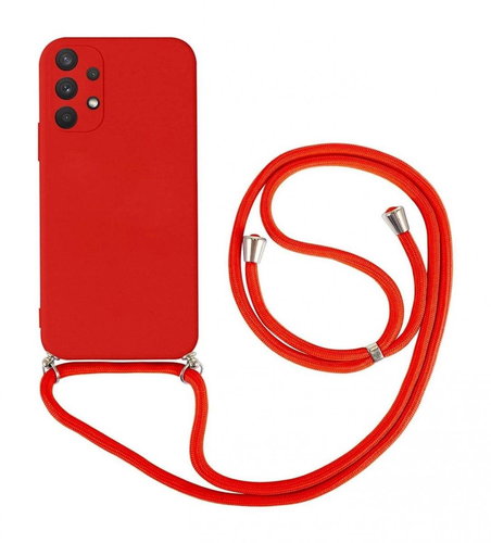 TopQ Kryt Samsung A32 červený se šňůrkou 91466 - Phone Cover - Main image