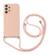 TopQ Kryt Samsung A33 5G růžový se šňůrkou 91447 - Phone Cover