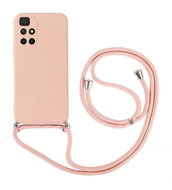 TopQ Kryt Xiaomi Redmi 10 růžový se šňůrkou 91429 - Phone Cover