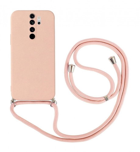 TopQ Kryt Xiaomi Redmi Note 8 Pro růžový se šňůrkou 91401 - Phone Cover - Main image