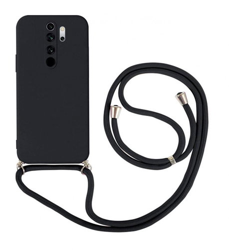 TopQ Kryt Xiaomi Redmi Note 8 Pro černý se šňůrkou 91399 - Phone Cover - Main image