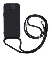 TopQ Kryt Xiaomi Redmi 9 černý se šňůrkou 91398 - Phone Cover