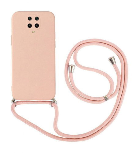 TopQ Kryt Xiaomi Redmi Note 9 Pro růžový se šňůrkou 91380 - Phone Cover - Main image