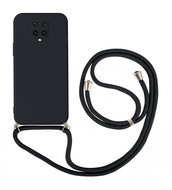 TopQ Kryt Xiaomi Redmi Note 9 Pro černý se šňůrkou 91379 - Phone Cover