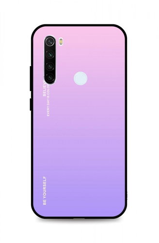 TopQ Kryt LUXURY Xiaomi Redmi Note 8T pevný duhový růžový 91303 - Phone Cover - Main image