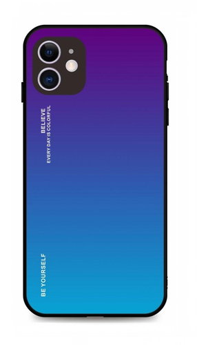 TopQ Kryt LUXURY iPhone 11 pevný duhový purpurový 91300 - Phone Cover - Main image