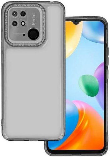 TopQ Kryt Xiaomi Redmi 10C Crystal Diamond průhledný tmavý 92015 - Phone Cover - Main image