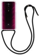 TopQ Kryt Xiaomi Mi 9T s černou šňůrkou průhledný 91368 - Phone Cover