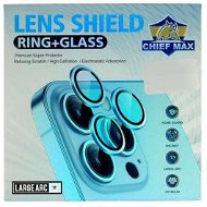 TopQ Tvrzené sklo RING+ Diamond na zadní fotoaparát iPhone 13 modré  - Glass Screen Protector