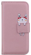 TopQ Pouzdro Samsung A33 5G knížkové růžové s králíčkem 84191 - Phone Cover