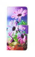 TopQ Pouzdro Xiaomi Redmi 10C knížkové Fialové květy 76804 - Phone Cover