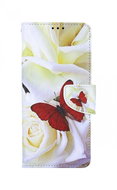 TopQ Pouzdro Xiaomi Redmi 10C knížkové Červený motýl 76784 - Phone Cover