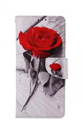TopQ Pouzdro Xiaomi Redmi 10C knížkové Červená růže 76783 - Phone Cover