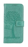 TopQ Pouzdro Samsung A34 knížkové Zelený strom sovičky 93564 - Phone Cover
