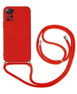 TopQ Kryt Xiaomi Redmi Note 11 Pro 5G červený se šňůrkou 93292 - Phone Cover