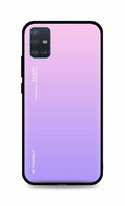 TopQ Kryt Luxury Samsung A51 pevný duhový růžový 93119 - Phone Cover