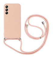 TopQ Kryt Samsung A14 5G růžový se šňůrkou 92926 - Phone Cover