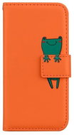 TopQ Pouzdro Samsung A13 knížkové oranžové s žabkou 84220 - Phone Cover