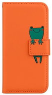 TopQ Pouzdro Xiaomi Redmi Note 10 Pro knížkové oranžové s žabkou 84185 - Phone Cover
