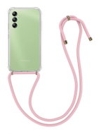 TopQ Kryt Samsung A14 5G s růžovou šňůrkou průhledný 92923 - Phone Cover