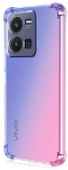 TopQ Kryt Vivo Y35 silikon Shock duhový modro-růžový 86089 - Phone Cover
