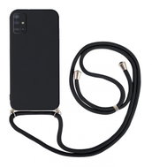 TopQ Kryt Samsung A51 černý se šňůrkou 93698 - Phone Cover