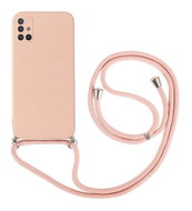 TopQ Kryt Samsung A51 růžový se šňůrkou 93697 - Phone Cover