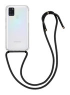 TopQ Kryt Samsung A21s s černou šňůrkou průhledný 92996 - Phone Cover