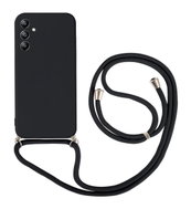 TopQ Kryt Samsung A14 5G černý se šňůrkou 92928 - Phone Cover