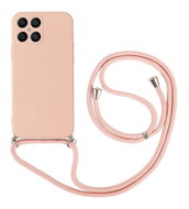 TopQ Kryt Honor X8 růžový se šňůrkou92633 - Kryt na mobil