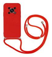 TopQ Kryt Honor Magic4 Lite 5G červený se šňůrkou92577 - Phone Cover