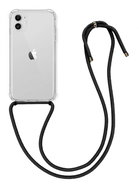 TopQ Kryt iPhone 12 Mini s černou šňůrkou průhledný 92511 - Phone Cover