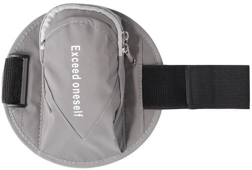 TopQ Sportovní pouzdro na ruku Round šedé 95322 - Phone Case - Main image