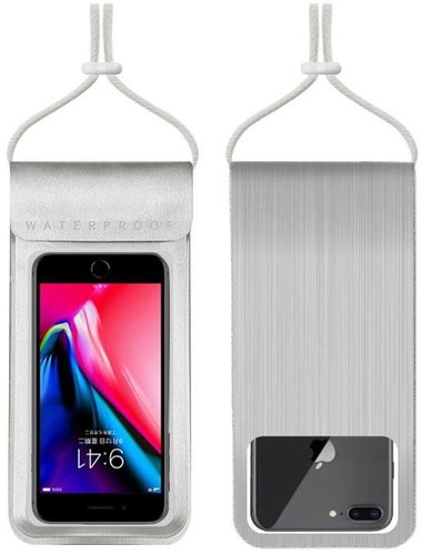 TopQ Univerzální vodotěsné pouzdro Metallic XL na mobil stříbrné 95491 - Phone Case - Main image